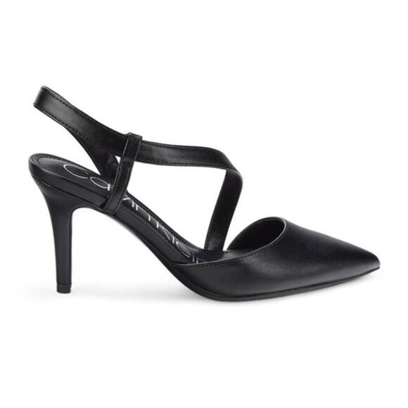 Calvin Klein Women's Faux Leather Pointed Toe Pumps High Heels Size 8.5 - Picture 2 of 16